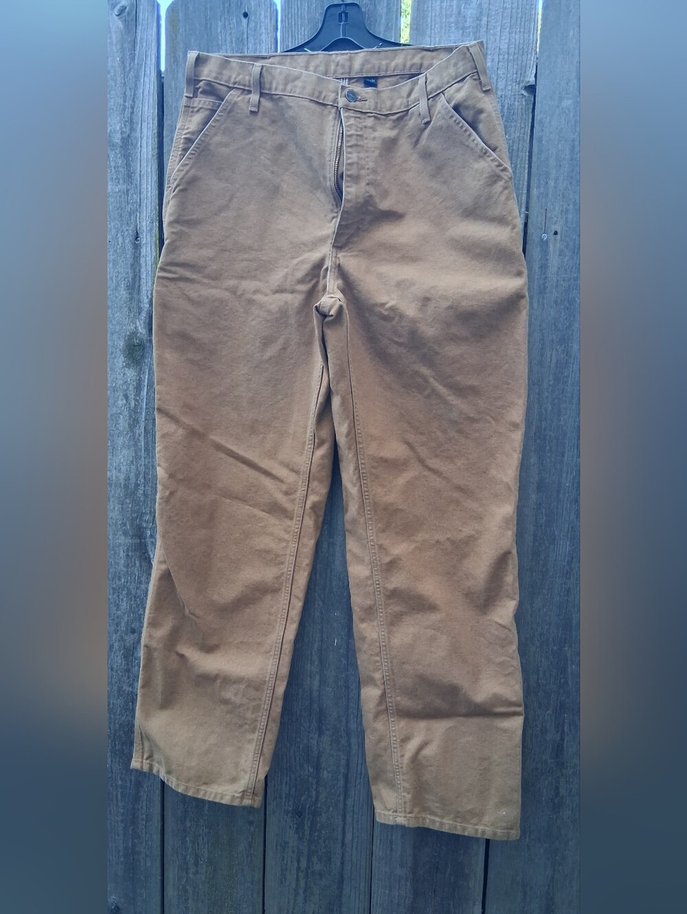 Carhartt Tan Work Chinos - Straight Leg Men's Pants 38x34